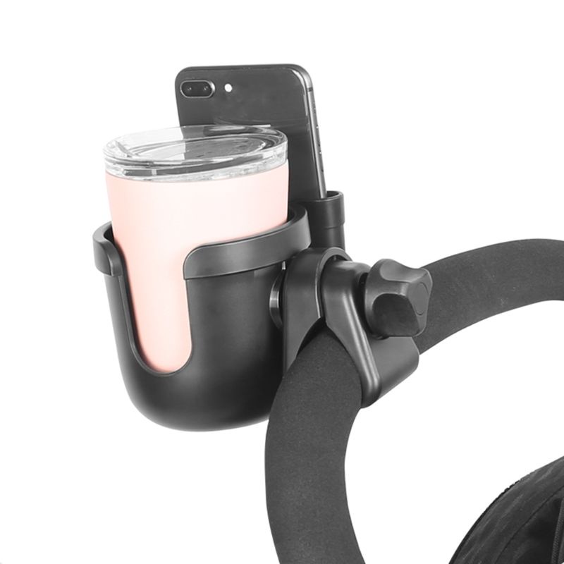 Giá Đỡ Điện Thoại / Cốc Nước Gắn Xe Đẩy Em Bé Tùy Chỉnh Tiện Dụng