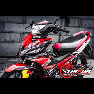Tem Trùm Exciter 135 Đỏ Đen Motocrossi