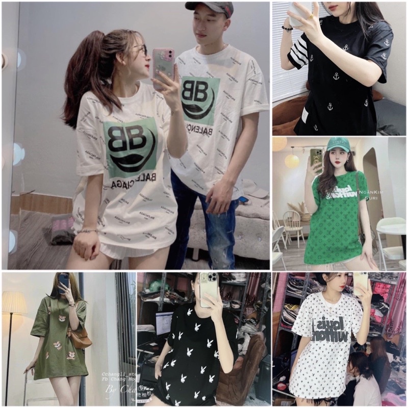 Rẻ Vô Địch Áo Phông Nam Nữ Hoạ Tiết Dáng Rộng 🦋 Áo Thun Freesize Unisex Cá Tính