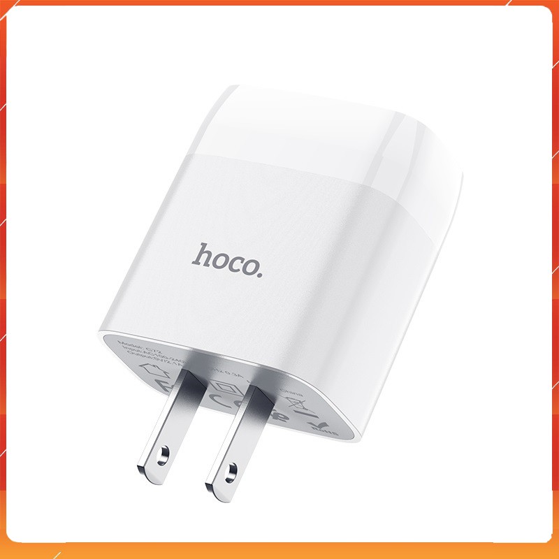 Củ sạc nhanh Hoco C72 2.1A Phương Linh 86 Shop - Ổn định dòng điện - Tương thích mọi thiết bị - Hàng chính hãng