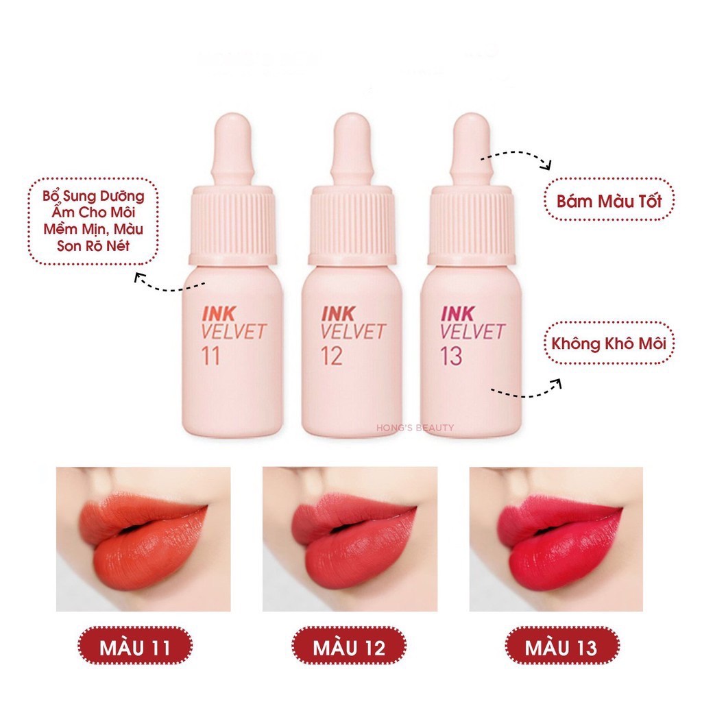 [Mẫu mới 2019] Son kem lì Peripera INK VELVET | Thế Giới Skin Care