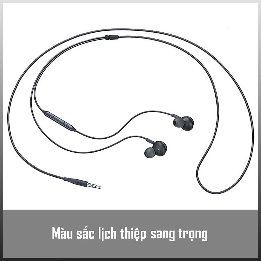 Tai nghe EARPHONE AKG S10+, tai nghe nhét tai có mic dây cáp bọc dù classic kèm 2 cặp núm phụ silicon