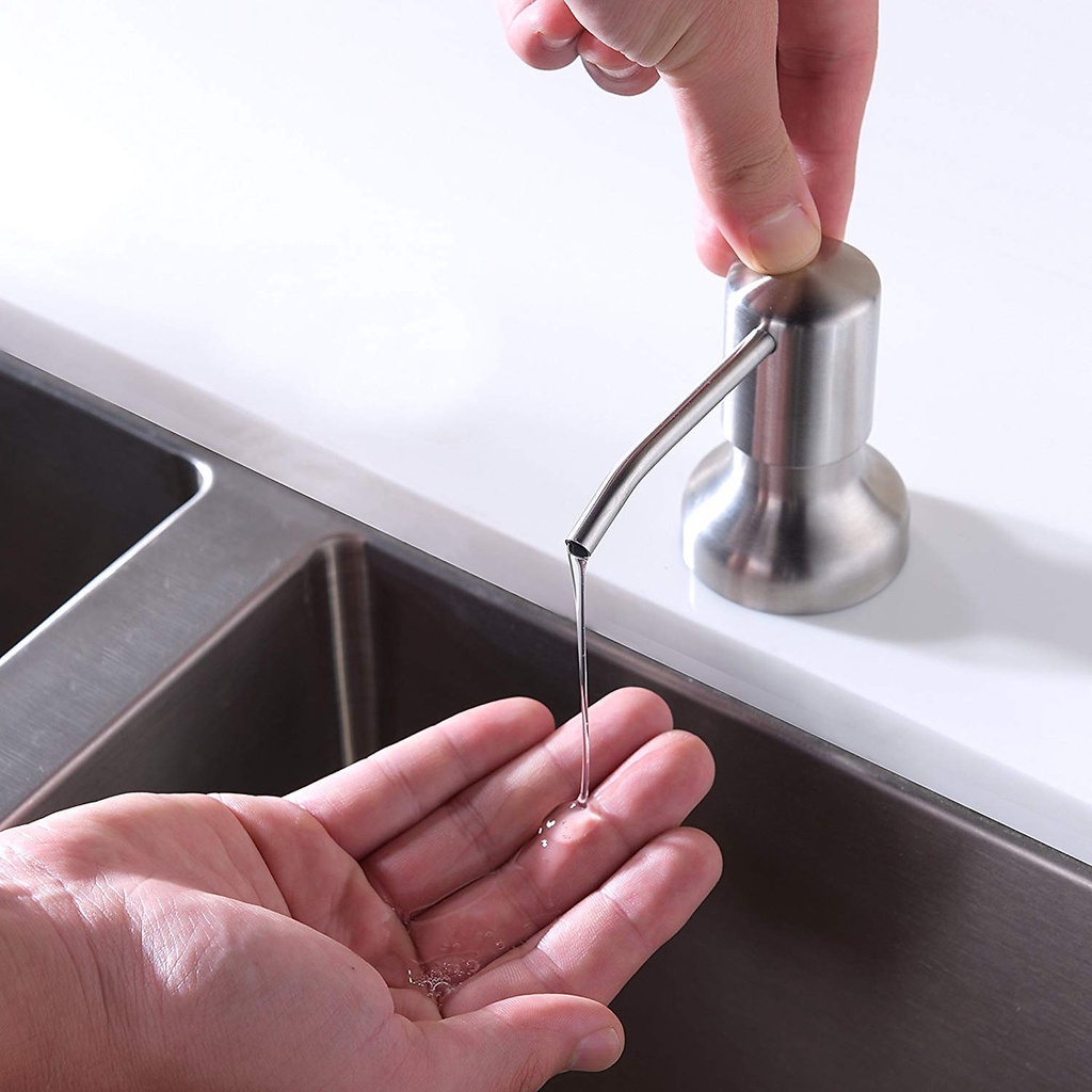 Bộ vòi bơm hút nước rửa bát gắn bồn tiện dụng, hút nước rửa chén, nước rửa bát xoay 360 dây silicon