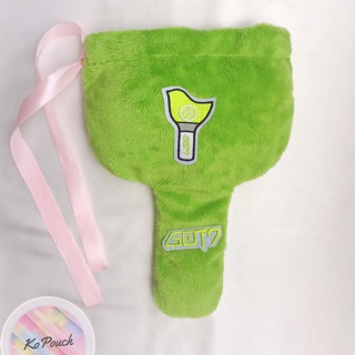 Túi đựng bảo vệ lightstick Got7 bằng vải lông / Ahgabong pouch / Bong case