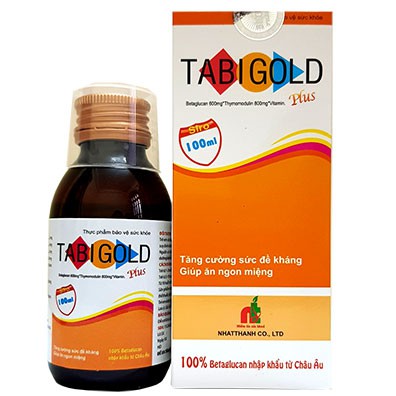 Tabi gold - Siro ăn ngon giúp trẻ thèm ăn tự nhiên, tăng cường hấp thu, tăng sức đề kháng (100ml)