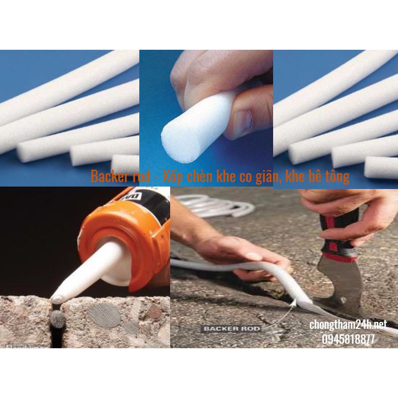 Thanh chèn khe backer rod D10