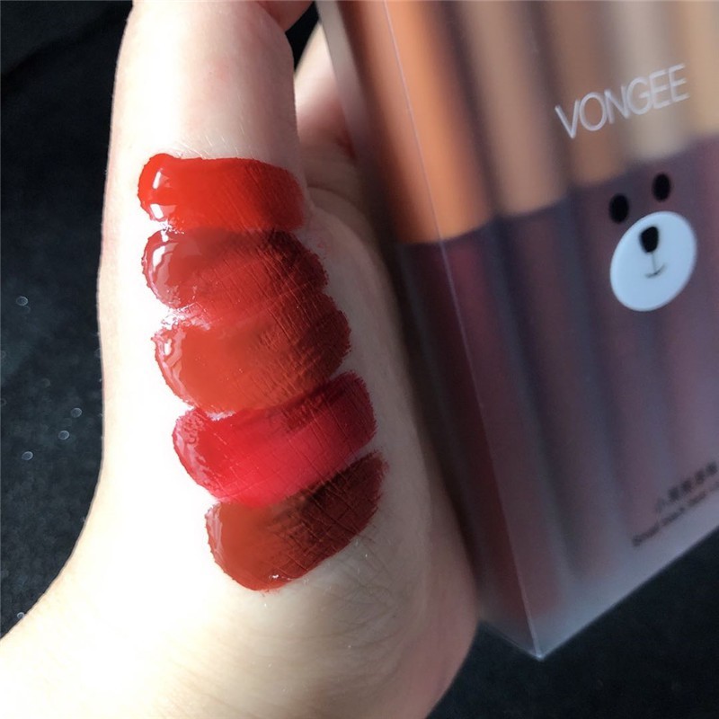 [Hàng mới về] Set 5 son môi lì VONGEE khô nhanh lâu trôi không thấm nước | BigBuy360 - bigbuy360.vn