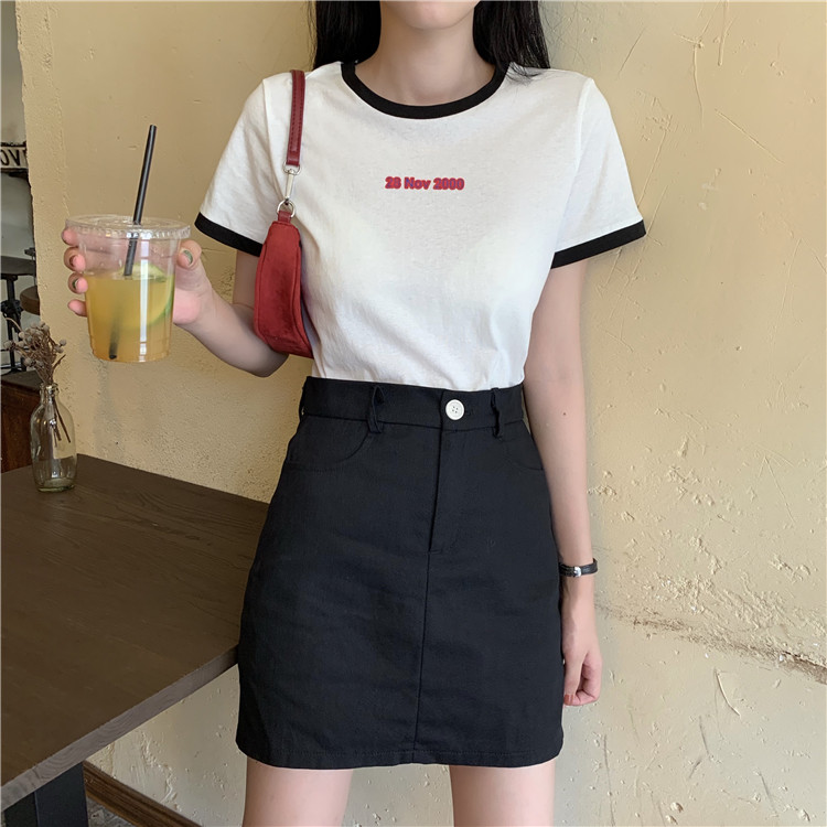 COZOK Váy ngắn lưng cao kiểu dáng hợp thời trang