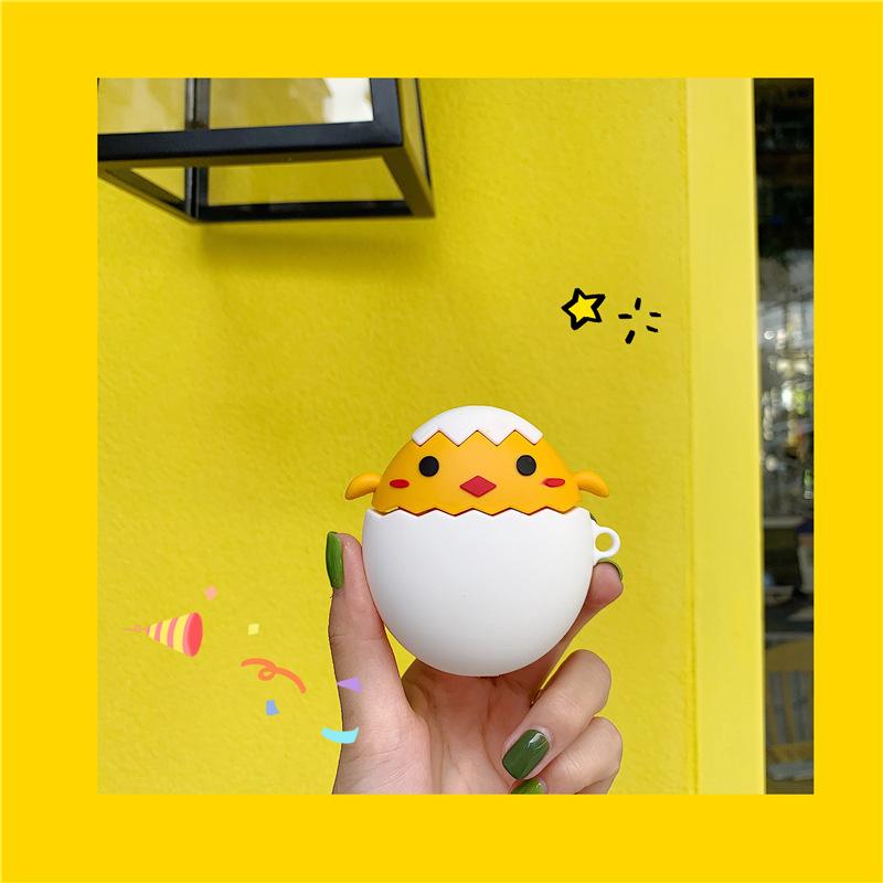 Apple iPhone AirPods 1 / 2 Pro Protective Case / Cover Charger Cute Korea Chicken Egg Instagram Fashion Pretty Popular New