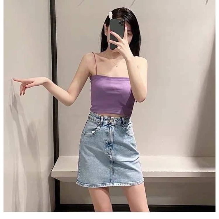 Áo 2 dây bún nhiều màu sắc tiện lợi dễ mặc