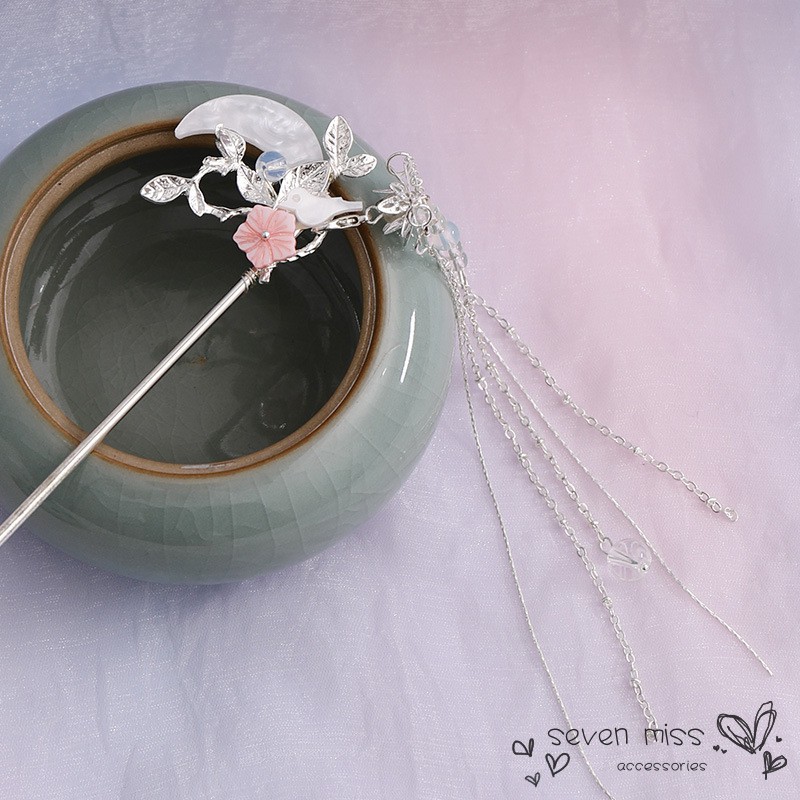 Trâm cài tóc tua rua phong cách Trung Hoa retro xinh xắn cho nữ