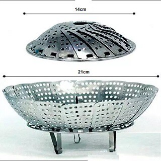 {Ảnh Thật } Rổ hấp - vỉ hấp - xửng hấp inox