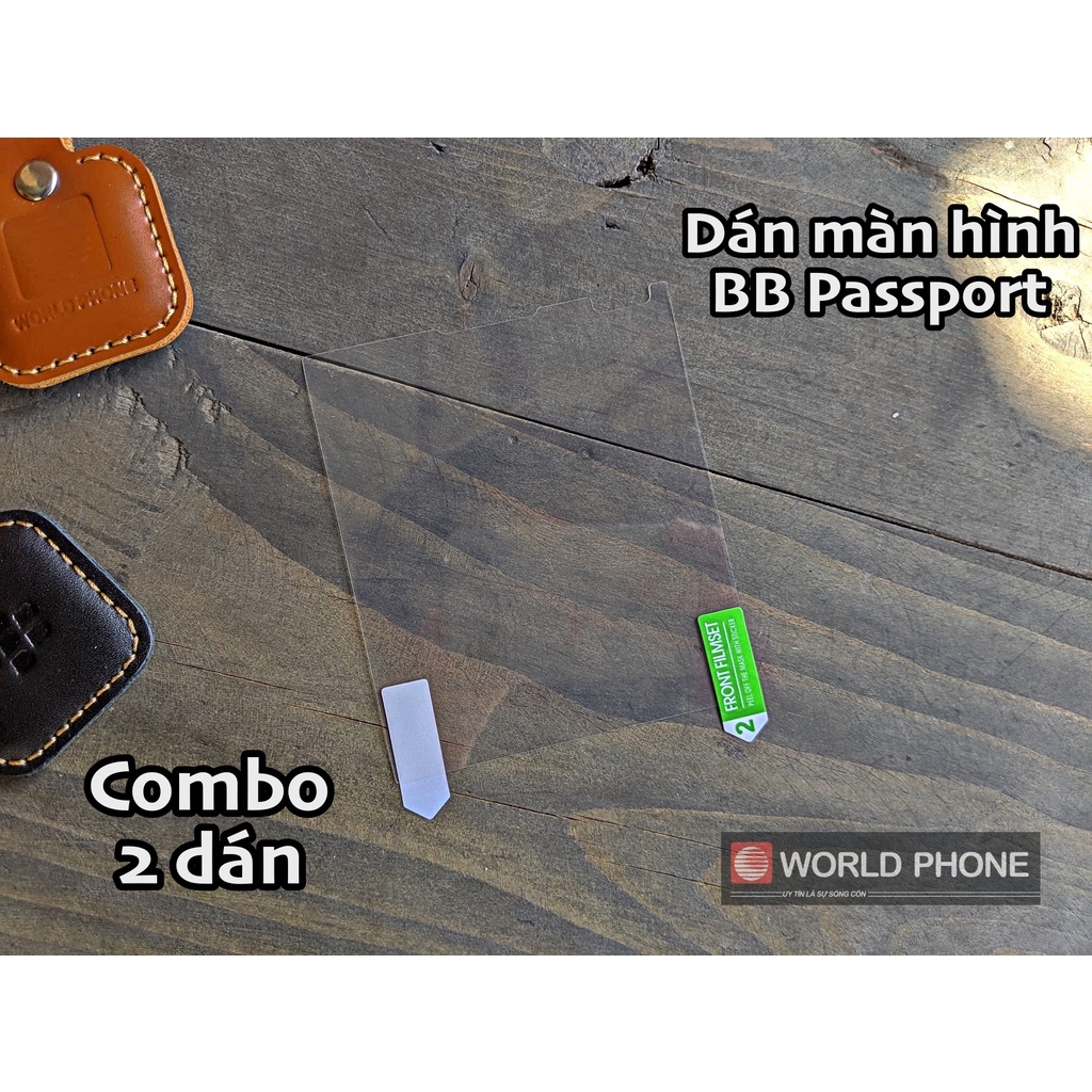 Dán màn hình BB Blackberry Passport PP, combo 2 miếng dán chống xước kèm khăn lau