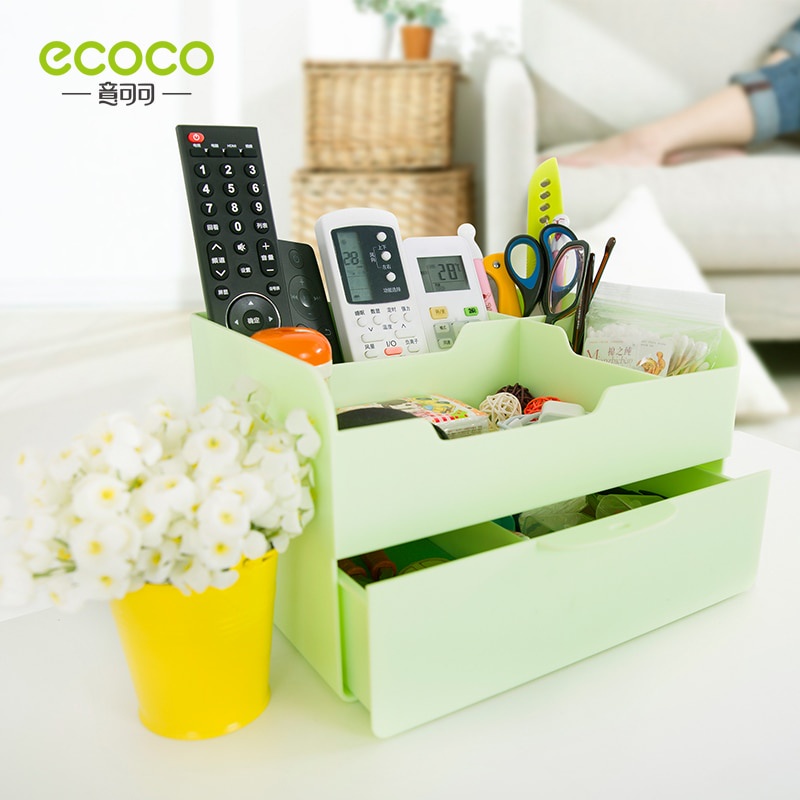 Ecoco E Coco Hộp Đựng Mỹ Phẩm Để Bàn Dạng Ngăn Kéo Kiểu Hàn Quốc Sáng Tạo