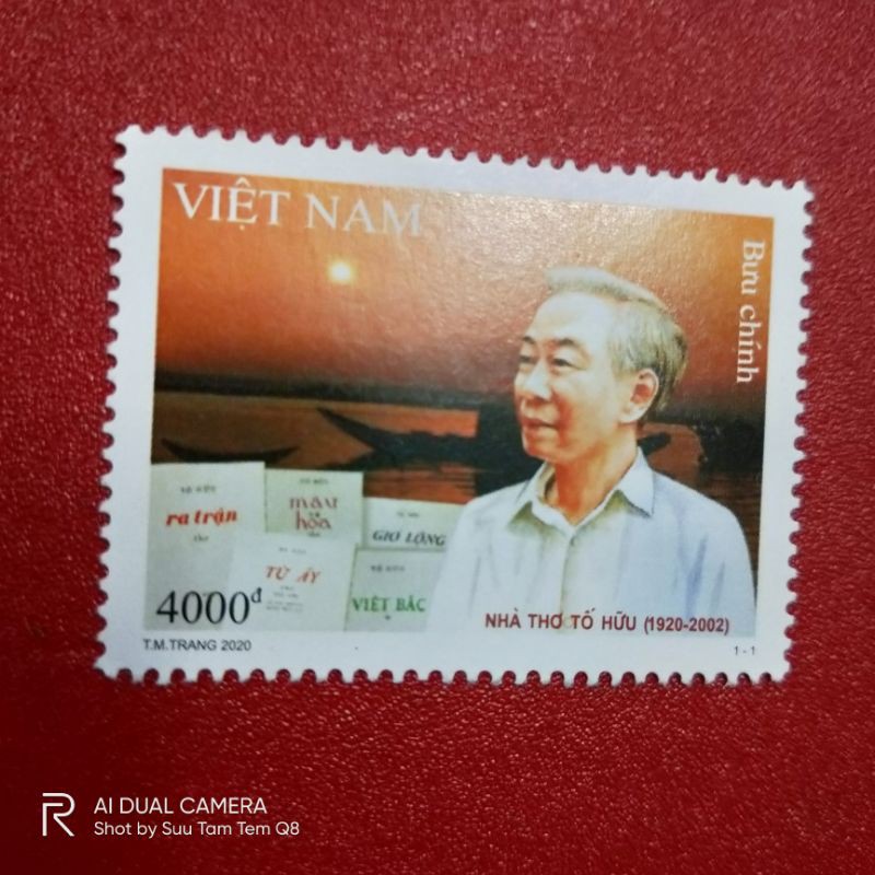 Tem sưu tập Việt Nam MS1133 - Kỷ niệm 100 năm sinh Tố Hữu (1920-2002)