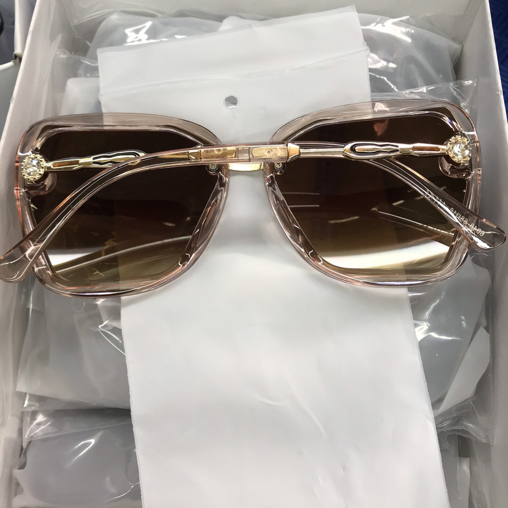 [Mã SRJULY1215 giảm 20K đơn 50K] Kính râm nữ thời trang 2021 - Mắt kính mát nữ đẹp gọng nhựa phối kim loại nâu đen_MS09 | BigBuy360 - bigbuy360.vn