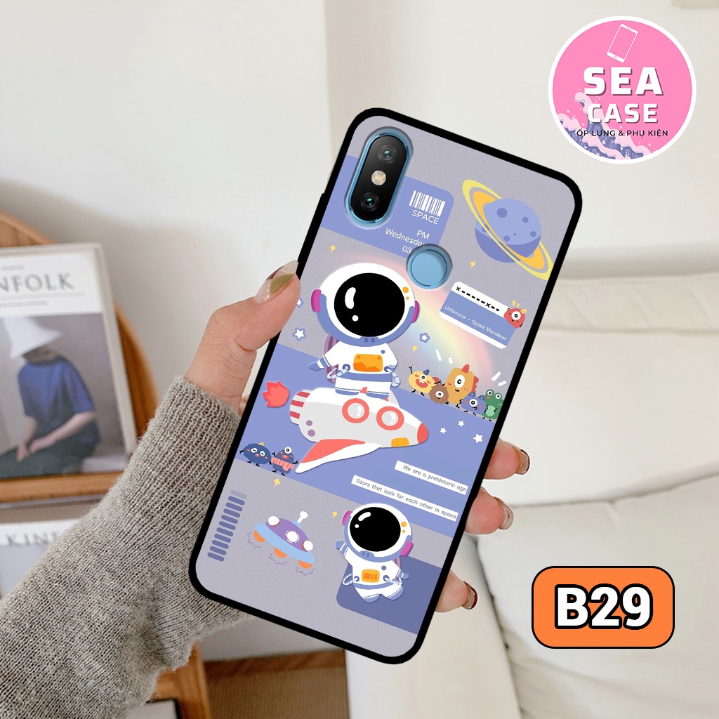 Ốp lưng XIAOMI REDMI NOTE 5/NOTE 5PRO/NOTE 6PRO/REDMI S2/MI A2 hình vũ trụ,hoạt hình,phi hành gia–ốp nhựa chống trầy