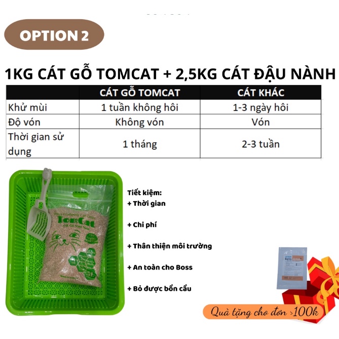 Cát vệ sinh cho mèo Cát lót chuồng hamster lót khay Cát Gỗ TOMCAT