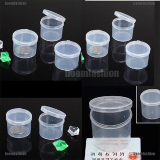 Bộ 5 Lọ Nhựa Tròn Trong Suốt Đựng Thực Phẩm Tiện Dụng