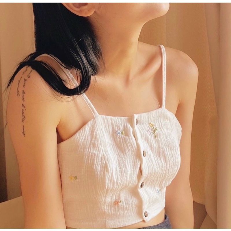 croptop Xô thêu