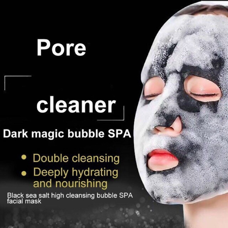 HỘP 10 MIẾNG Mặt nạ sủi bọt thải độc Black Sea Salt deep pùfiying