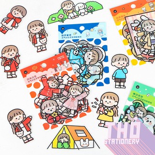 20 sticker cute hình dán dễ thương miếng dán công chúa trang trí sổ planner bullet journal dụng cụ dán Stick Me