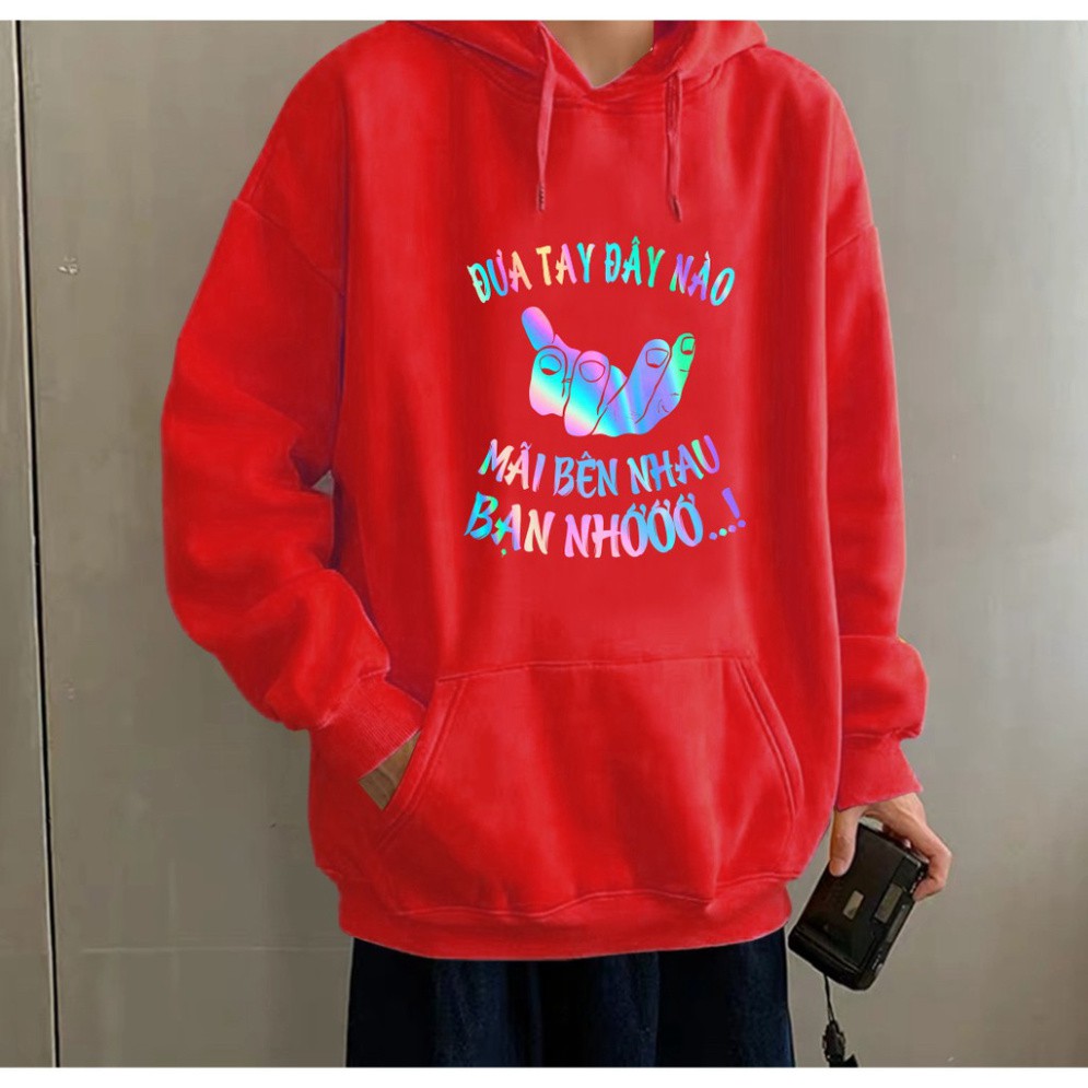 [ Gía rẻ bất ngờ ] Áo Khoác Nỉ Hoodie Phản Quang Đưa Tay Đây Nào PQ30KN