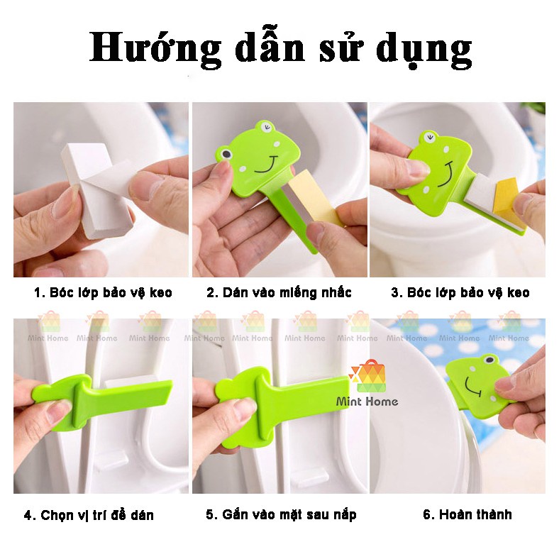 Dụng Cụ Mở Nắp, Miếng Lật Lắp Bồn Cầu Vệ Sinh Hình Thú Ngộ Nghĩnh