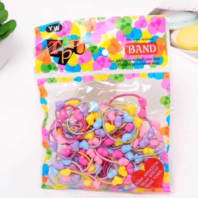 Bộ 50 dây cột cho bé nhiều màu dễ thương