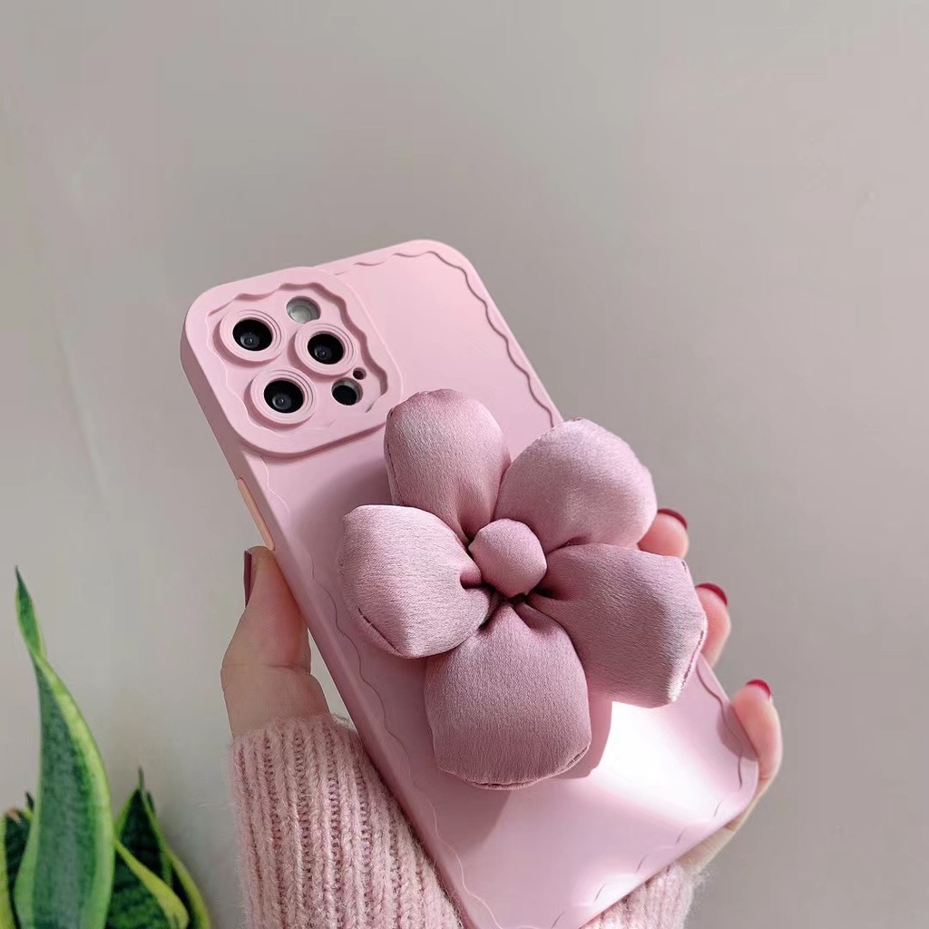 Ốp Điện Thoại tpu Họa Tiết Hoa Năm Cánh Màu Hồng Cho iphone x/xs max 7plus 11 proamx 12 proamx 13