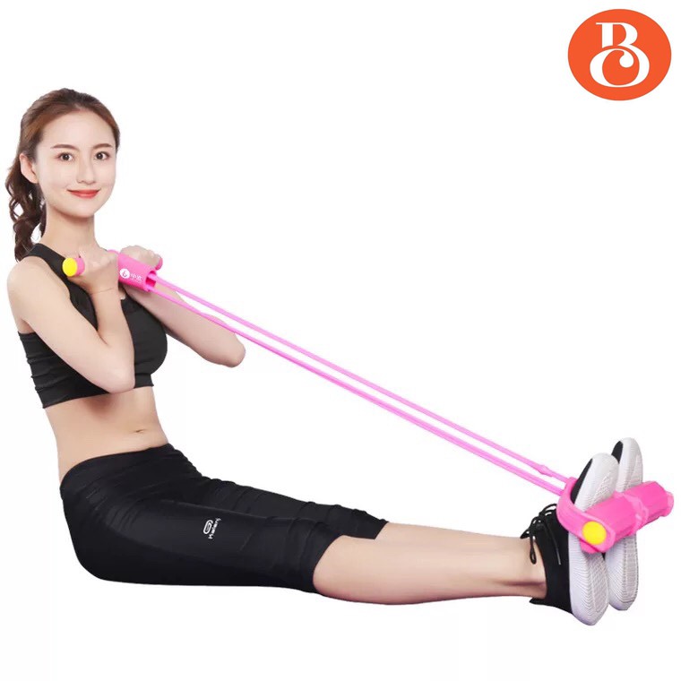 [ SALE ]Dây kéo tập thể dục 𝑭𝑹𝑬𝑬𝑺𝑯𝑰𝑷 tập bụng, tập gym 4 ống tại nhà  , mẫu mới nhất .