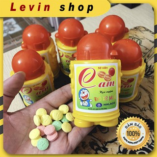  Kẹo ngậm doremon [Vị cam] Hộp 50 viên