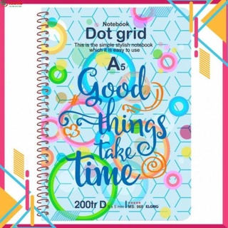 Sổ lò xo đơn KLONG A5 Dot Grid ruột chấm 70/76; MS: 968
