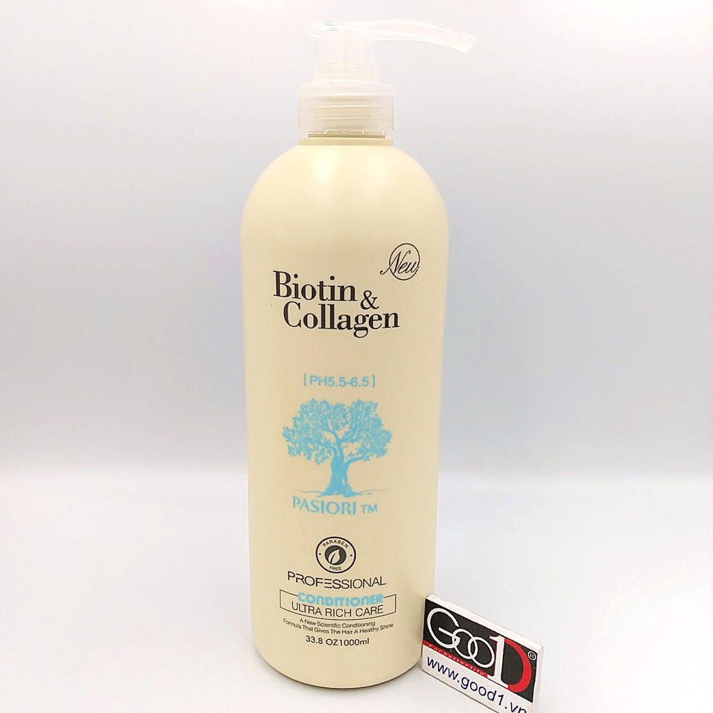 Dầu Gội Dầu Xả Biotin Collagen 1000ml Italy Cao Cấp