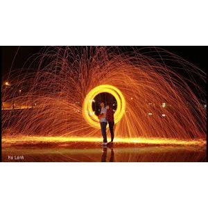 Bùi Nhùi Thép - Steel Wool Loại 1 Mét tạo vòng lửa đẹp mắt mã sản phẩm AZ4516