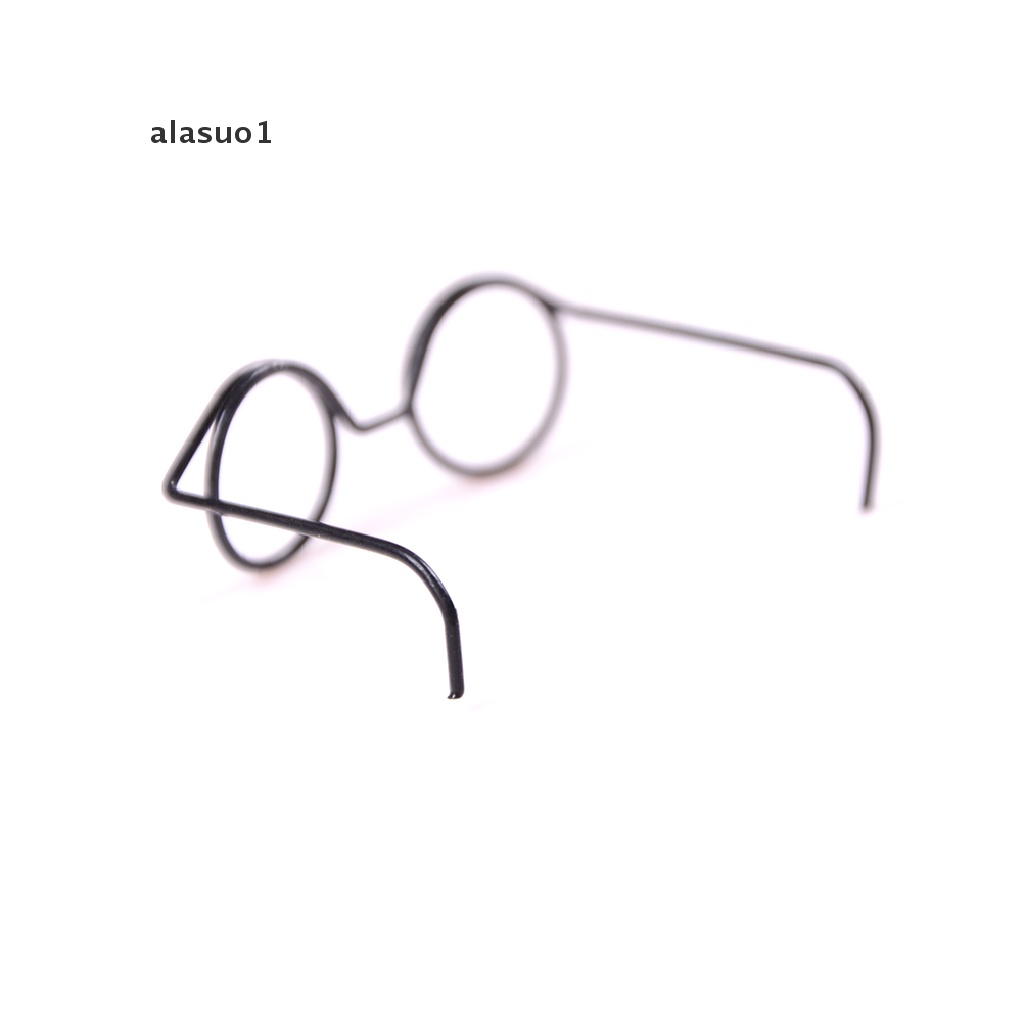 Set 2 Mắt Kính Không Gọng Tròn Cá Tính Cho Búp Bê BJD 1 / 6 30cm [alasuo1]