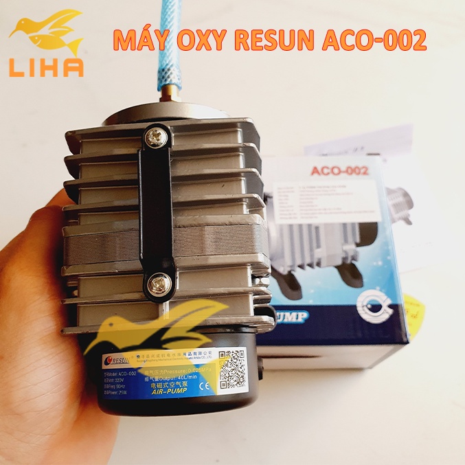Máy Sủi Khí Oxy Resun Aco002 (25W-40Lít/Phút)-Máy Thổi Khí Oxi Cho Bể Cá