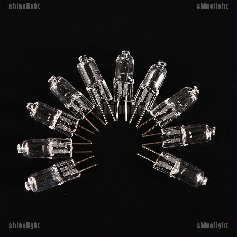 Set 10 bóng đèn halogen G4 Jc 12v 10w