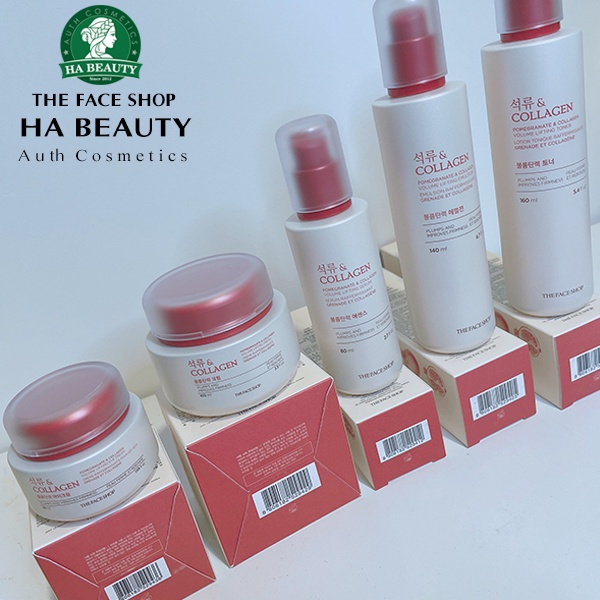 (AUTH) Bộ dưỡng da Pomegranate and COLLAGEN VOLUME LIFTING Full set 5pc THE FACE SHOP