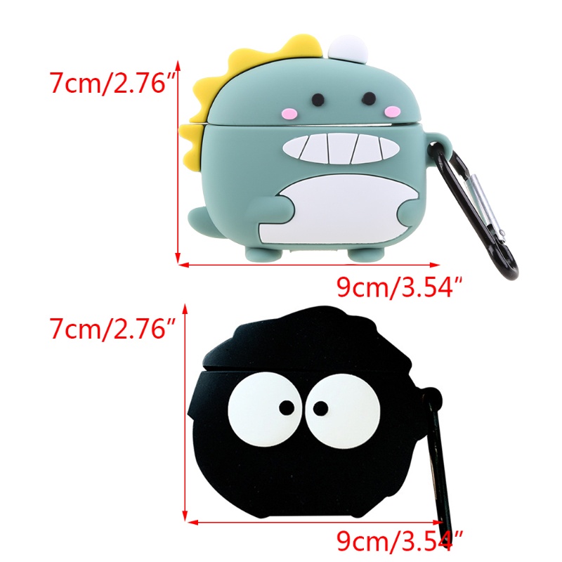 【3C】Ốp lưng silicon hình khủng long dễ thương cho Hua-wei Freebuds 4i
