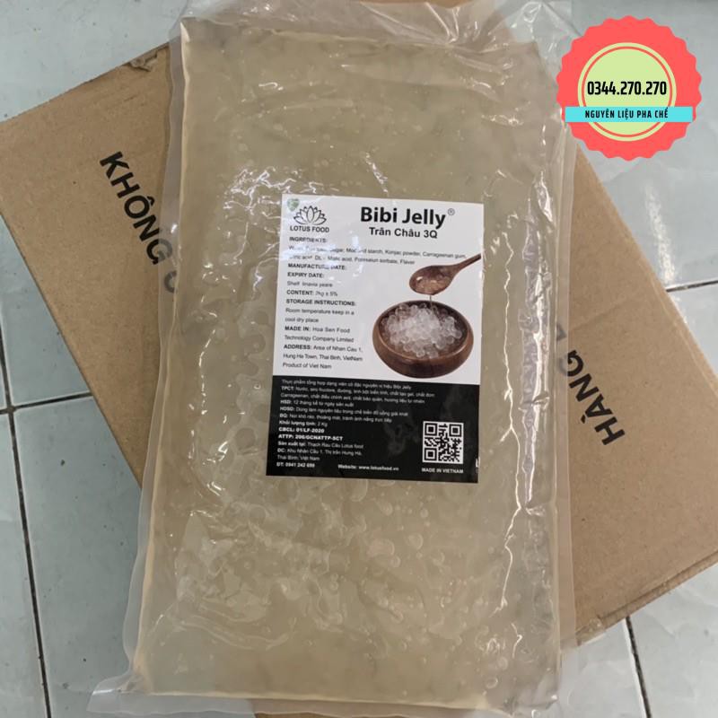 Trân châu 3Q Bibi Jelly - Topping dùng sẵn - Túi 2kg -