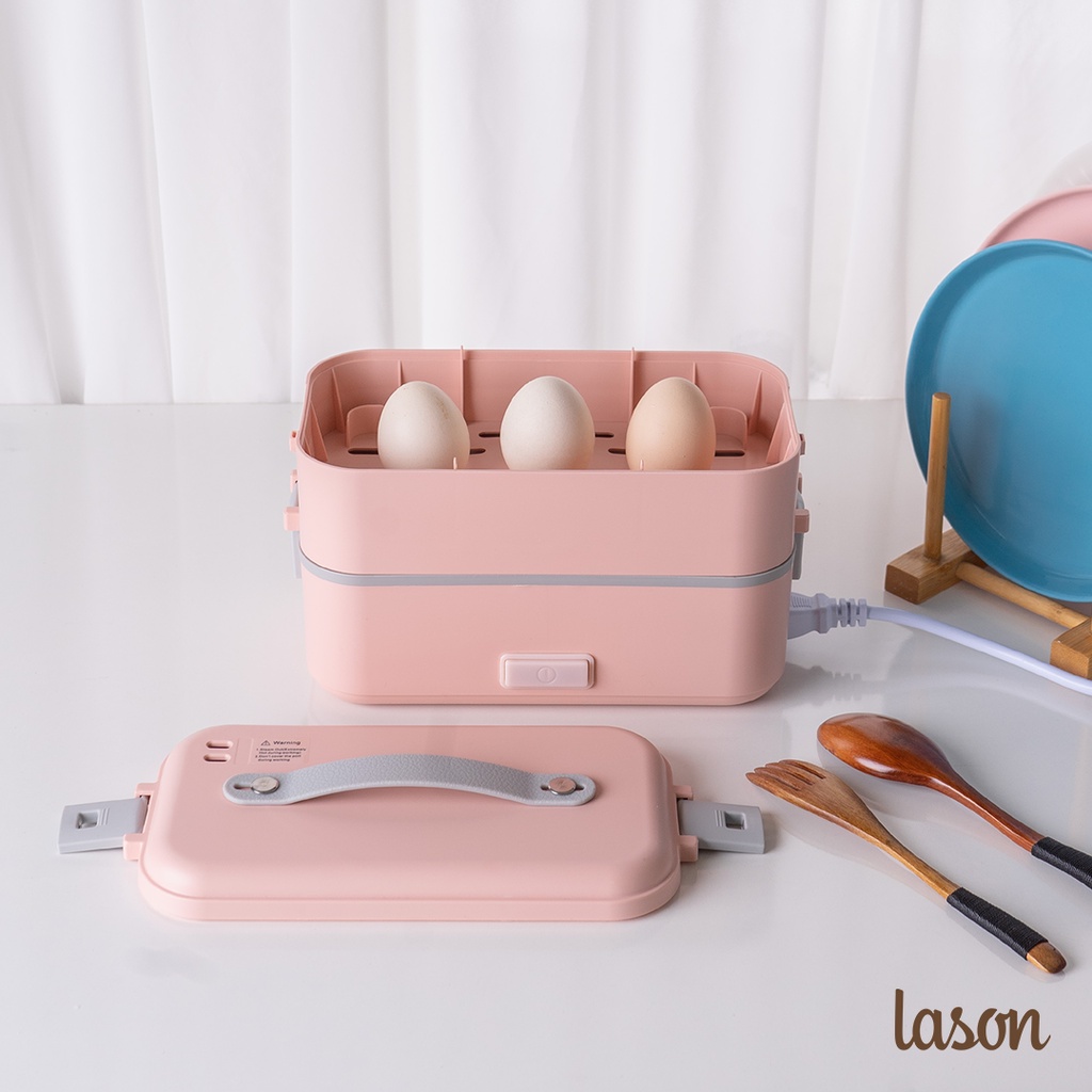 Hộp cơm cắm điện Lason Paris 1600ml, cà men hâm nóng, cặp lồng nấu cơm HC-CD03