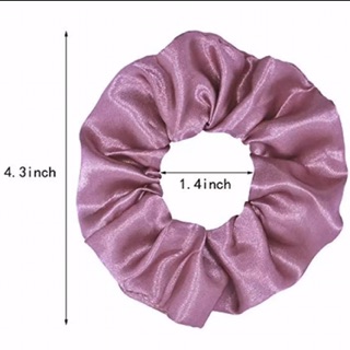 Thun buộc tóc Scrunchie Satin lụa