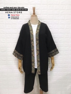Kimono Haori Viền Gấm