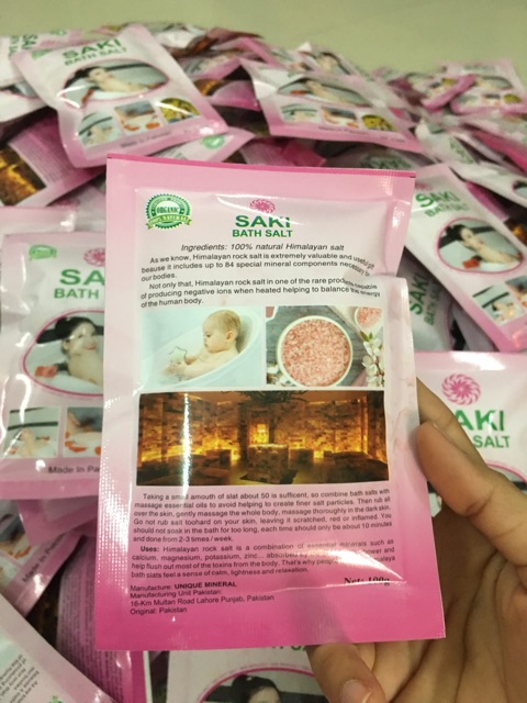 Muối tắm Himalaya cao cấp- Organic nhập khẩu Pakistan