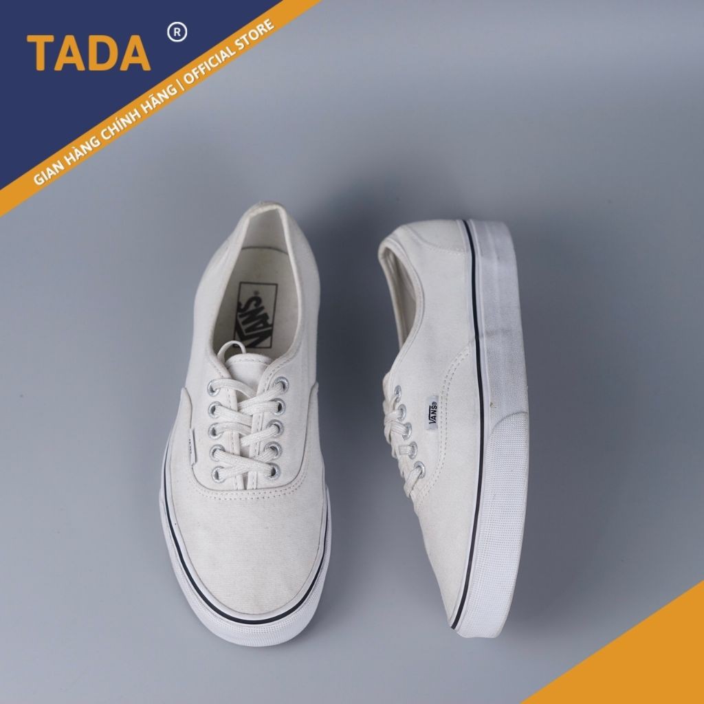 [Giày 2hand real] Giày Vans Authentic Low White Real 2hand Cond 9+