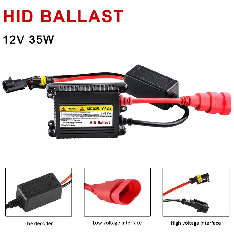 2 cái Bóng đèn xenon ô tô H7 35W Bộ chấn lưu siêu mỏng HID Bóng đèn pha xenon ô tô H1 H3 H4 H8 H11 9005 HB3 9006 HB4 3000k 4300k 6000k 8000k Phụ kiện đèn xe hơi 12V