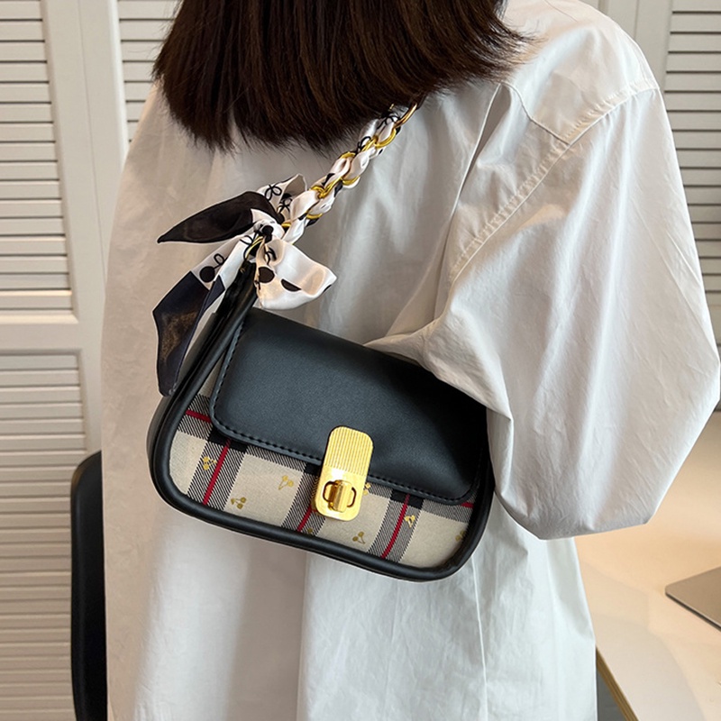 Túi Đeo Vai Màu Sắc Tương Phản Thời Trang Cao Cấp Cho Nữ