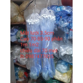 LƯỚI 🔥3 MÀN🔥 LƯỚI ĐÁNH BẮT CÁ LƯỚI THÁI 3.5 PHÂN CAO 70-80-90 phân 1m-1m2 DÀI 70 MÉT