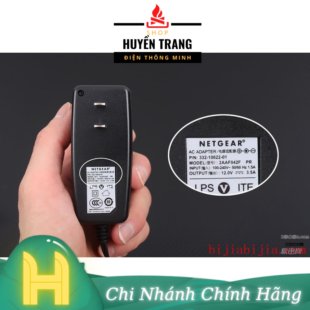 [Mã 155LIFESALE giảm 8% đơn 99K] [Nguồn Chuẩn] Nguồn Adapter 12V 3.5A NETGEAR Jack 5.5x2.1MM12V3.5A 2AAF042F